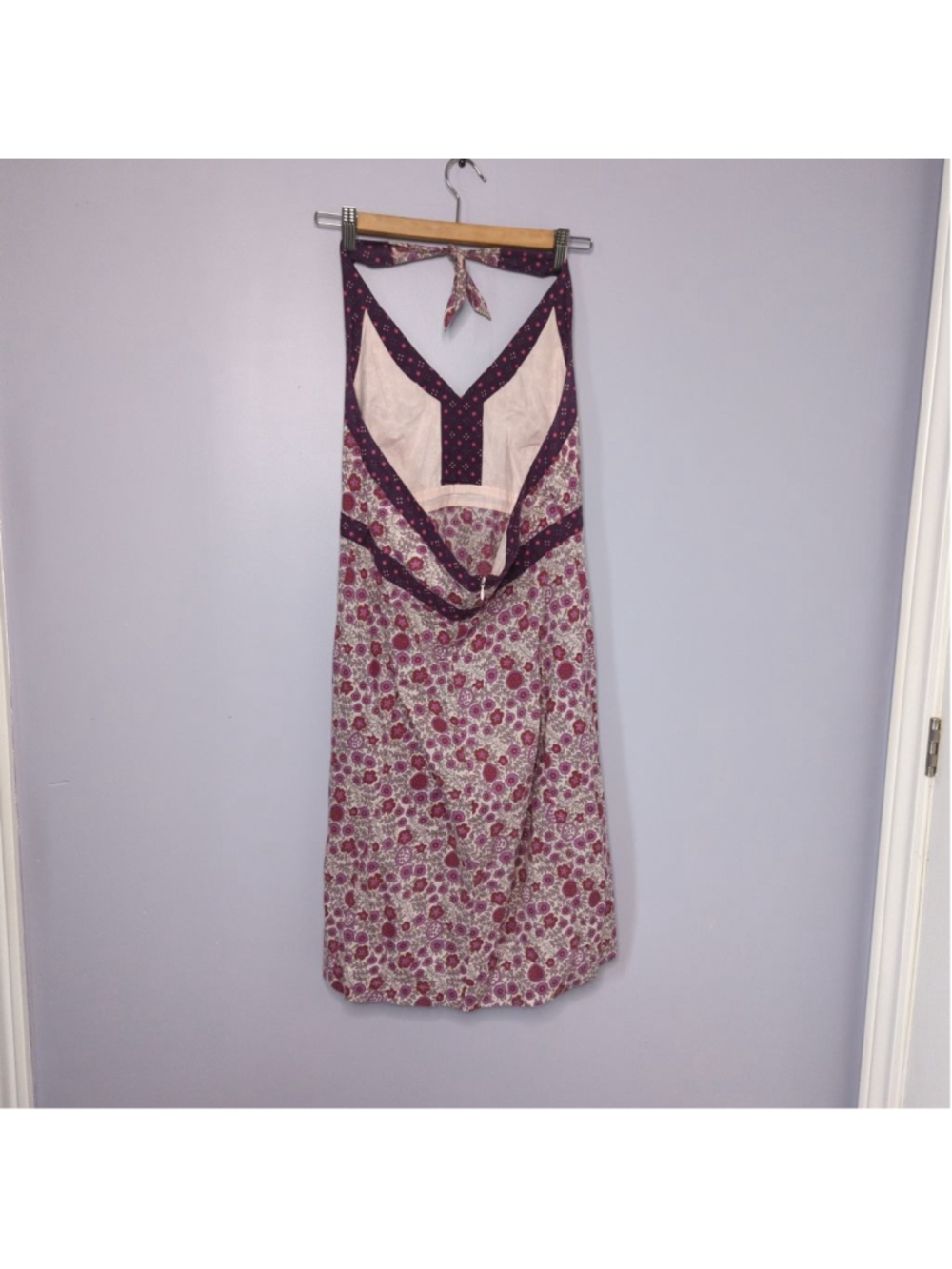 Gap Vintage Y2K Floral Boho Halter Dress Sz 10 Cottagecore - Picture 7 of 11